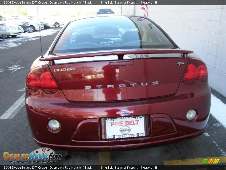 2004 Dodge Stratus SXT Coupe Deep Lava Red Metallic / Black Photo #6