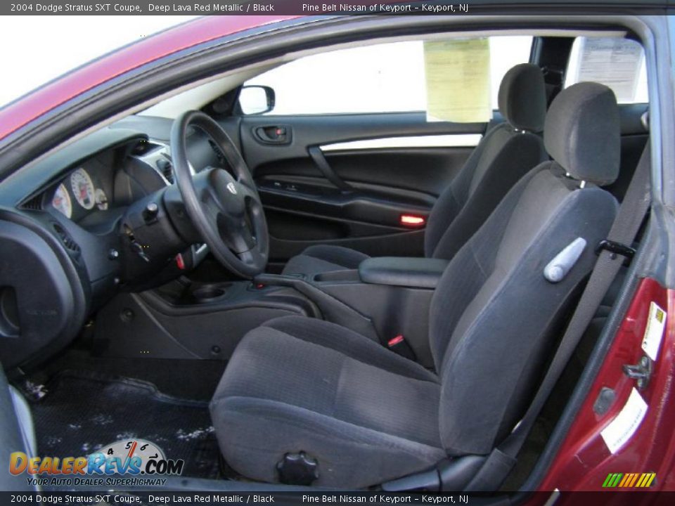Black Interior - 2004 Dodge Stratus SXT Coupe Photo #9