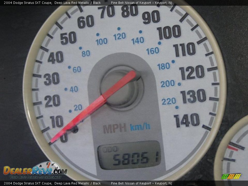 2004 Dodge Stratus SXT Coupe Deep Lava Red Metallic / Black Photo #15