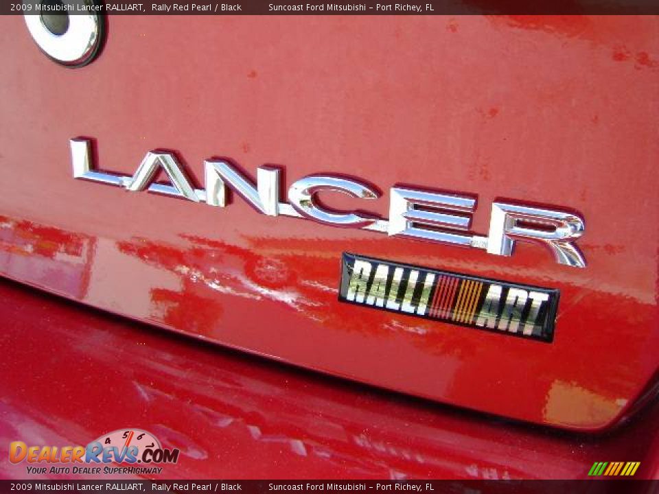 2009 Mitsubishi Lancer RALLIART Rally Red Pearl / Black Photo #6