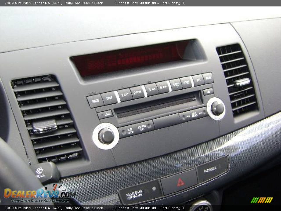2009 Mitsubishi Lancer RALLIART Rally Red Pearl / Black Photo #10