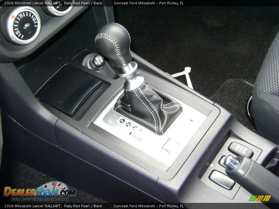 2009 Mitsubishi Lancer RALLIART Rally Red Pearl / Black Photo #11