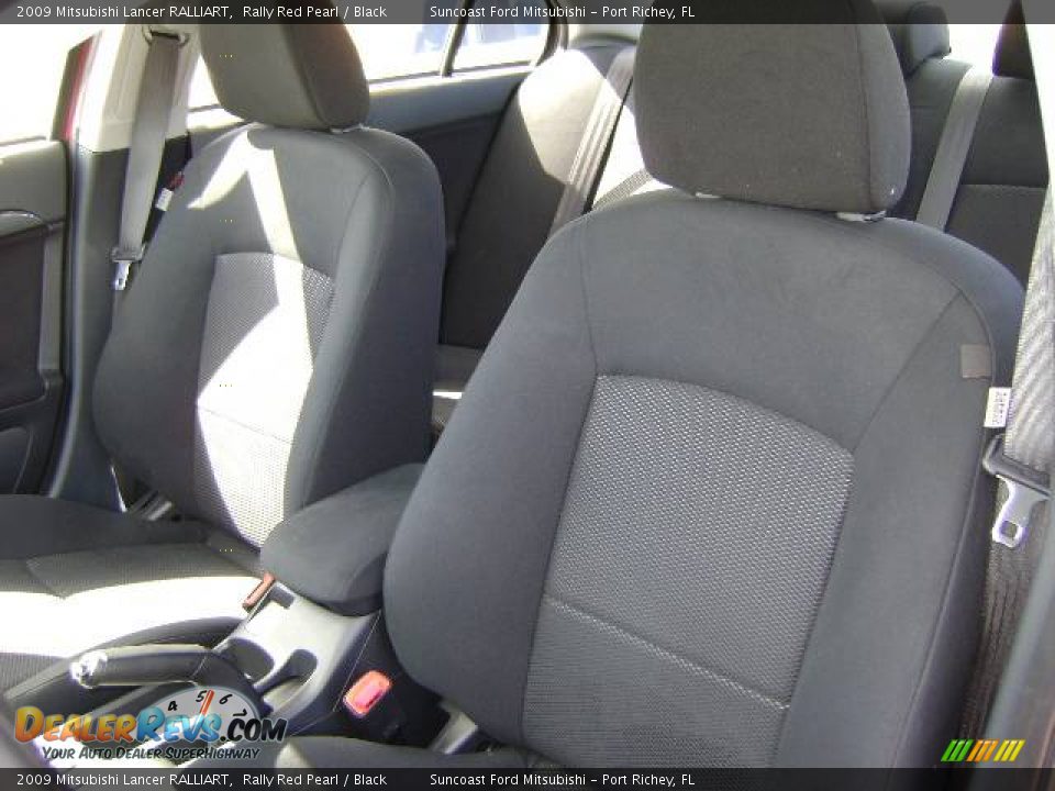 2009 Mitsubishi Lancer RALLIART Rally Red Pearl / Black Photo #12