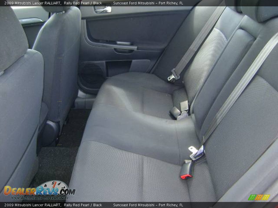 2009 Mitsubishi Lancer RALLIART Rally Red Pearl / Black Photo #13