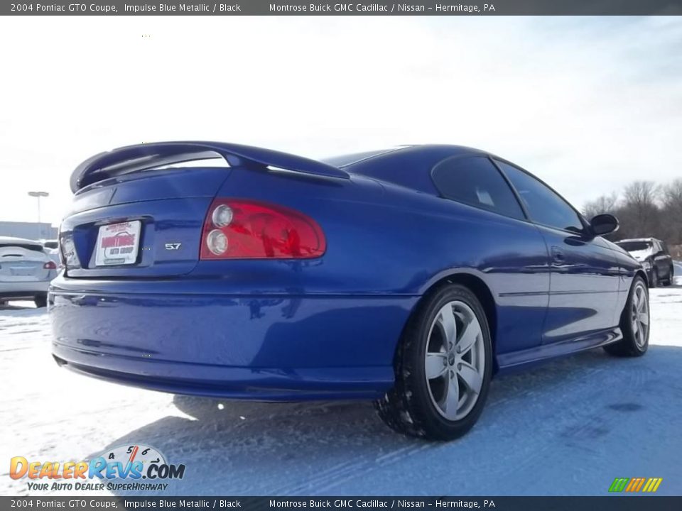 2004 Pontiac GTO Coupe Impulse Blue Metallic / Black Photo #9