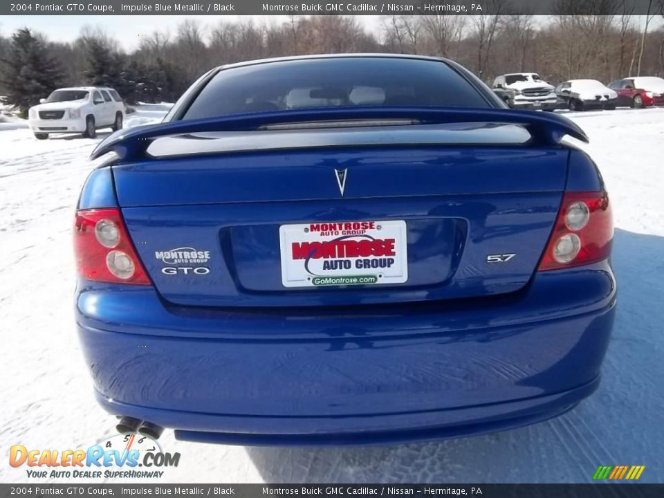 2004 Pontiac GTO Coupe Impulse Blue Metallic / Black Photo #10