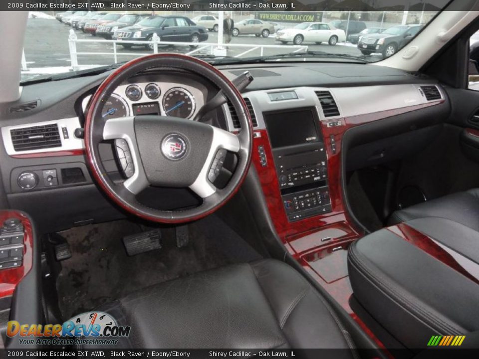 Ebony/Ebony Interior - 2009 Cadillac Escalade EXT AWD Photo #10