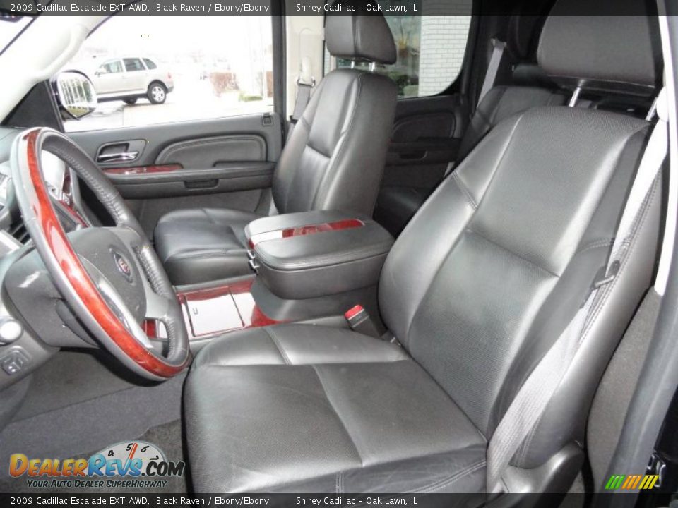 Ebony/Ebony Interior - 2009 Cadillac Escalade EXT AWD Photo #11