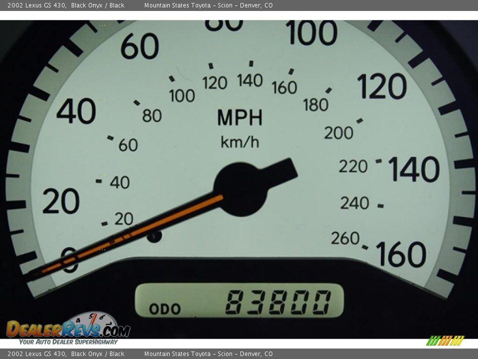 2002 Lexus GS 430 Black Onyx / Black Photo #7