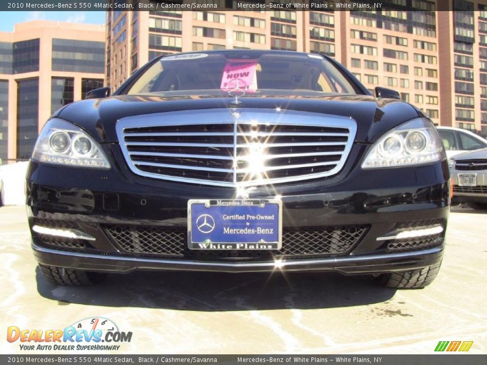 2010 Mercedes-Benz S 550 4Matic Sedan Black / Cashmere/Savanna Photo #2