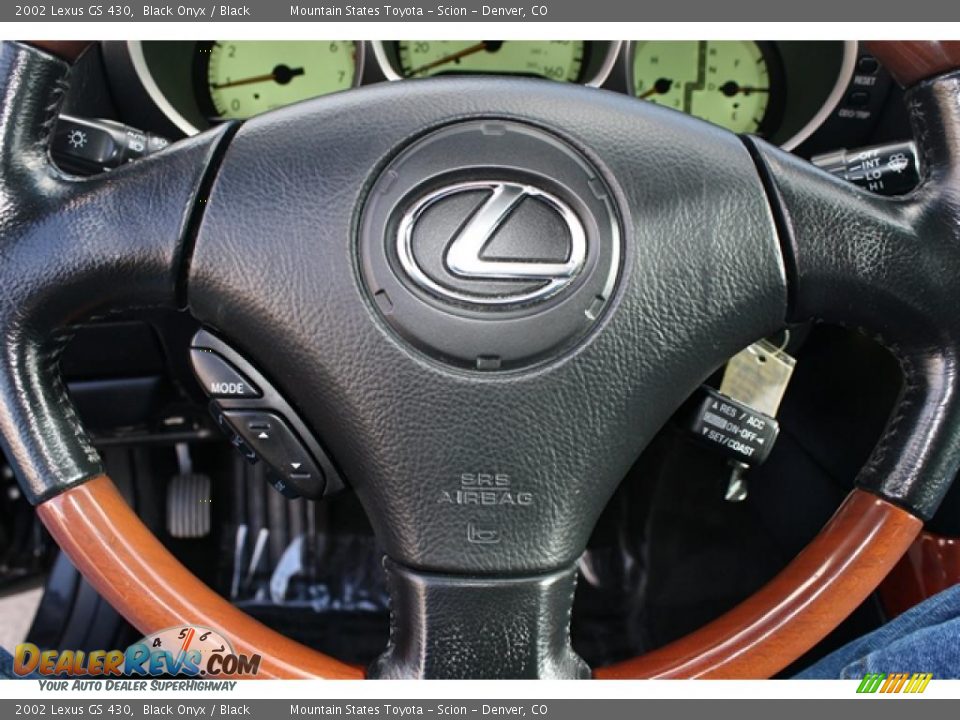 2002 Lexus GS 430 Black Onyx / Black Photo #16