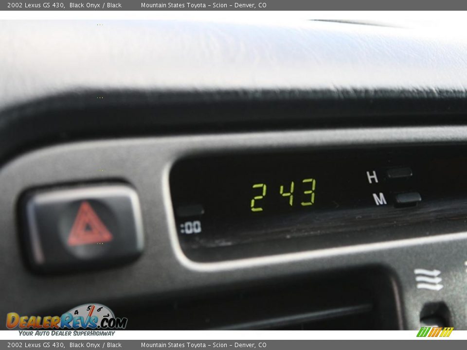 2002 Lexus GS 430 Black Onyx / Black Photo #20