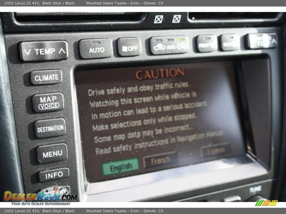 2002 Lexus GS 430 Black Onyx / Black Photo #22