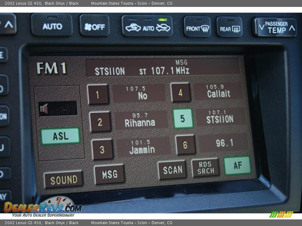 2002 Lexus GS 430 Black Onyx / Black Photo #24