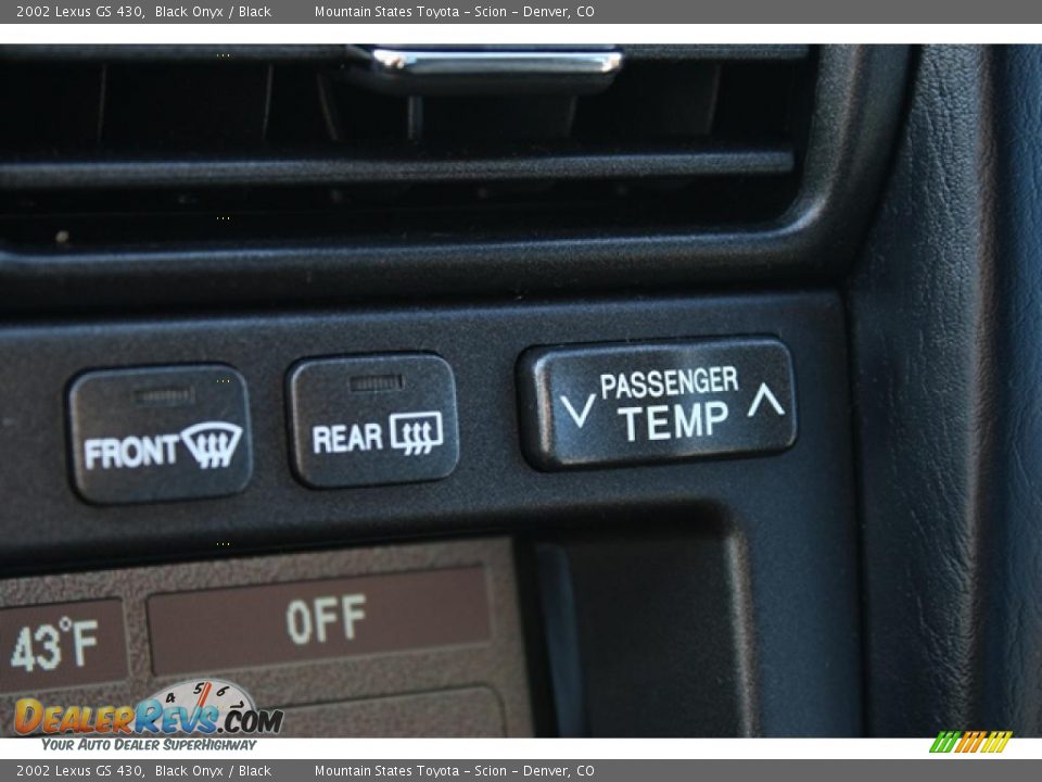 2002 Lexus GS 430 Black Onyx / Black Photo #25