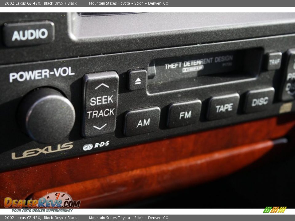 2002 Lexus GS 430 Black Onyx / Black Photo #26
