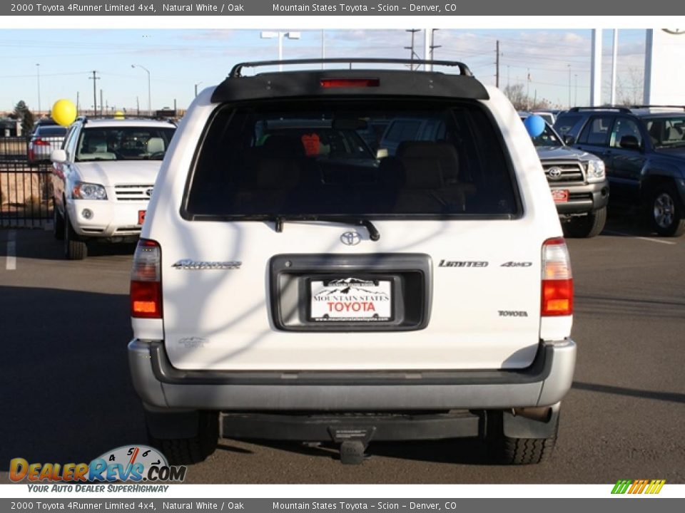 2000 Toyota 4Runner Limited 4x4 Natural White / Oak Photo #3