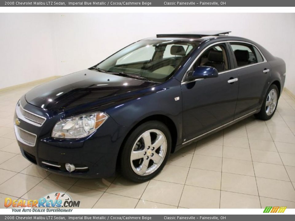 2008 Chevrolet Malibu LTZ Sedan Imperial Blue Metallic / Cocoa/Cashmere Beige Photo #3