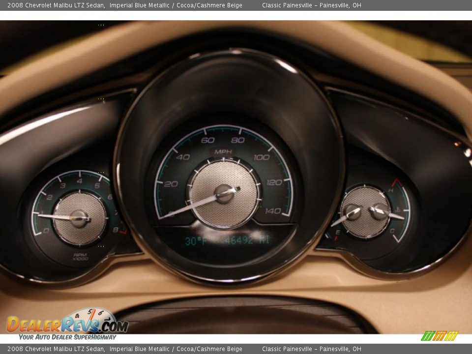 2008 Chevrolet Malibu LTZ Sedan Imperial Blue Metallic / Cocoa/Cashmere Beige Photo #9