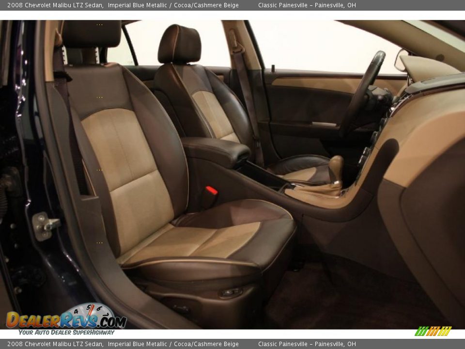 2008 Chevrolet Malibu LTZ Sedan Imperial Blue Metallic / Cocoa/Cashmere Beige Photo #13