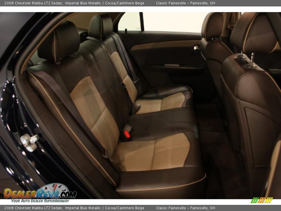2008 Chevrolet Malibu LTZ Sedan Imperial Blue Metallic / Cocoa/Cashmere Beige Photo #14