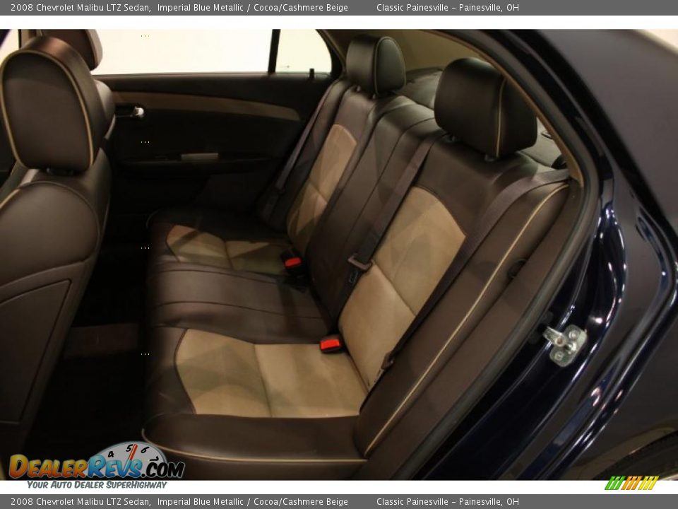 2008 Chevrolet Malibu LTZ Sedan Imperial Blue Metallic / Cocoa/Cashmere Beige Photo #15