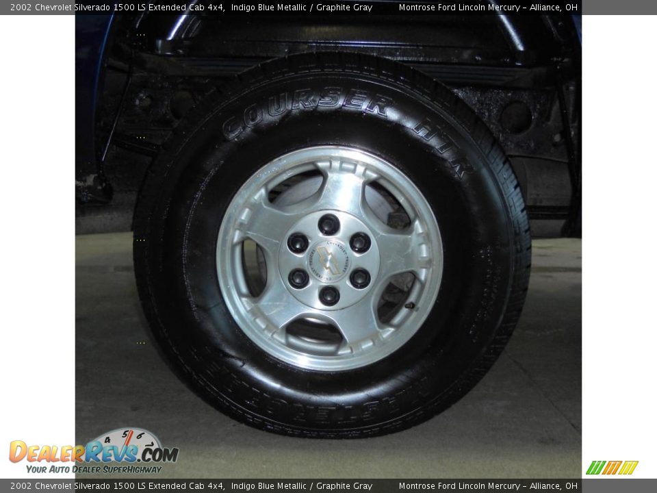 2002 Chevrolet Silverado 1500 LS Extended Cab 4x4 Indigo Blue Metallic / Graphite Gray Photo #11