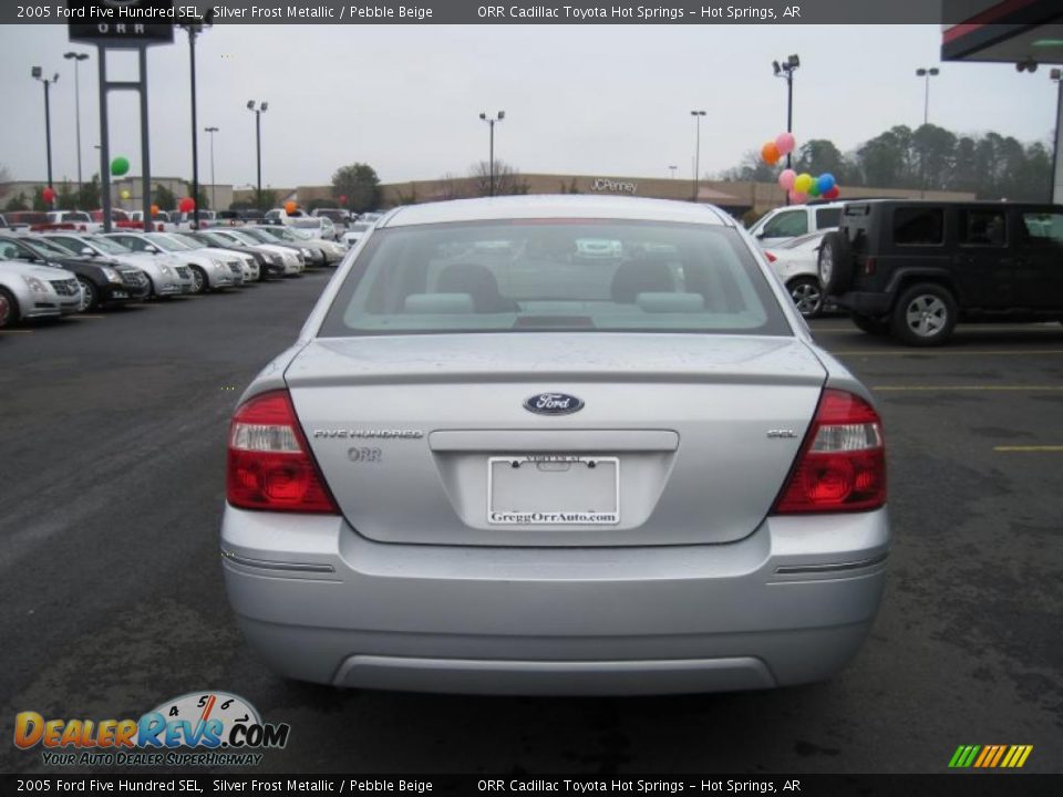 2005 Ford Five Hundred SEL Silver Frost Metallic / Pebble Beige Photo #4