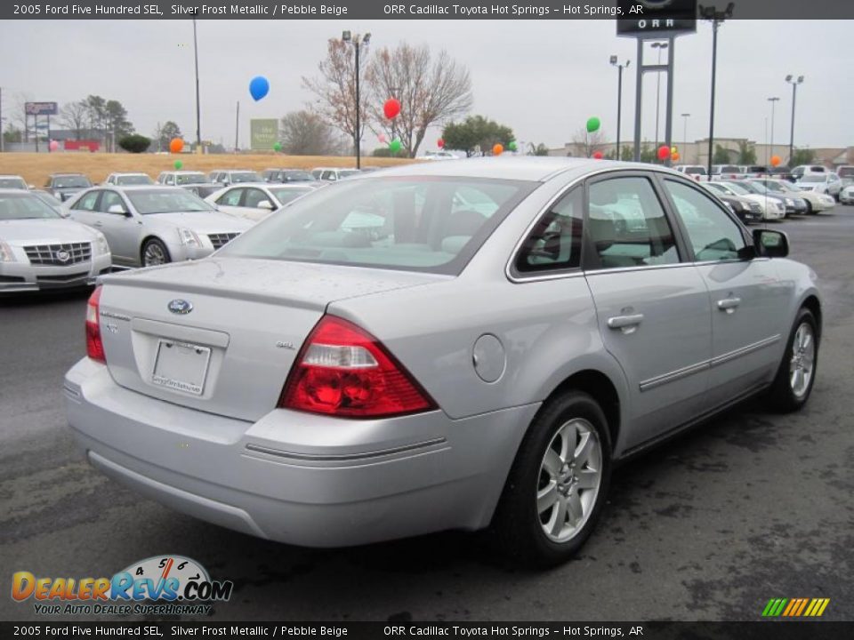 2005 Ford Five Hundred SEL Silver Frost Metallic / Pebble Beige Photo #5