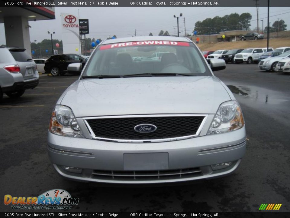 2005 Ford Five Hundred SEL Silver Frost Metallic / Pebble Beige Photo #8