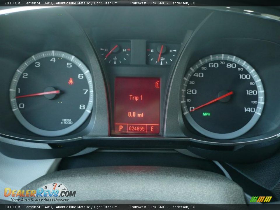 2010 GMC Terrain SLT AWD Atlantic Blue Metallic / Light Titanium Photo #17
