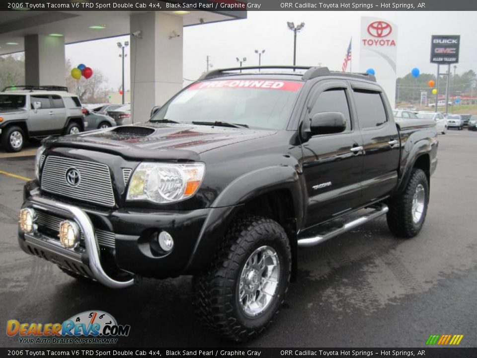 2006 Toyota Tacoma V6 TRD Sport Double Cab 4x4 Black Sand Pearl / Graphite Gray Photo #1