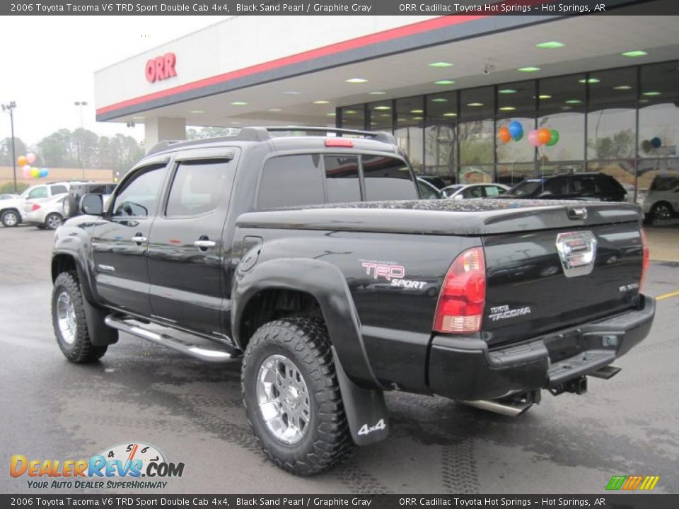 2006 Toyota Tacoma V6 TRD Sport Double Cab 4x4 Black Sand Pearl / Graphite Gray Photo #3