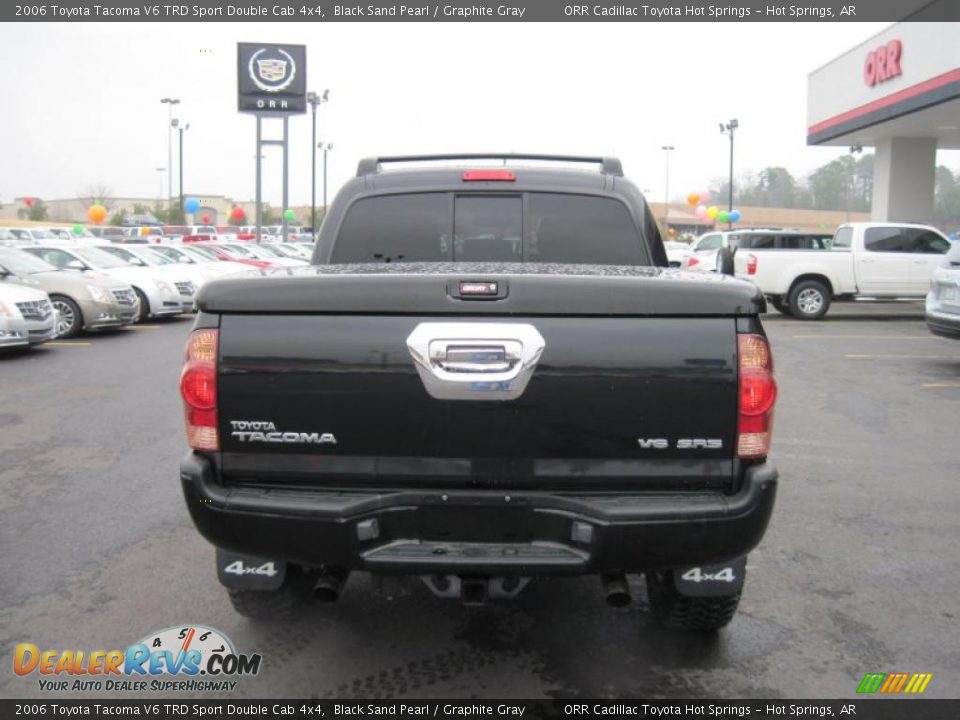 2006 Toyota Tacoma V6 TRD Sport Double Cab 4x4 Black Sand Pearl / Graphite Gray Photo #4