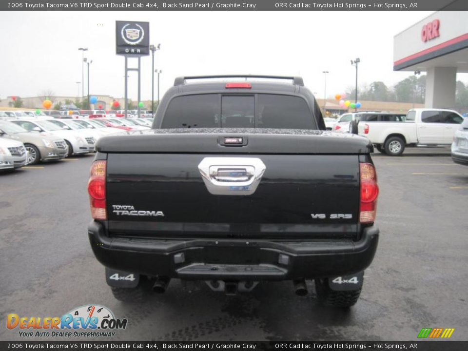 2006 Toyota Tacoma V6 TRD Sport Double Cab 4x4 Black Sand Pearl / Graphite Gray Photo #4