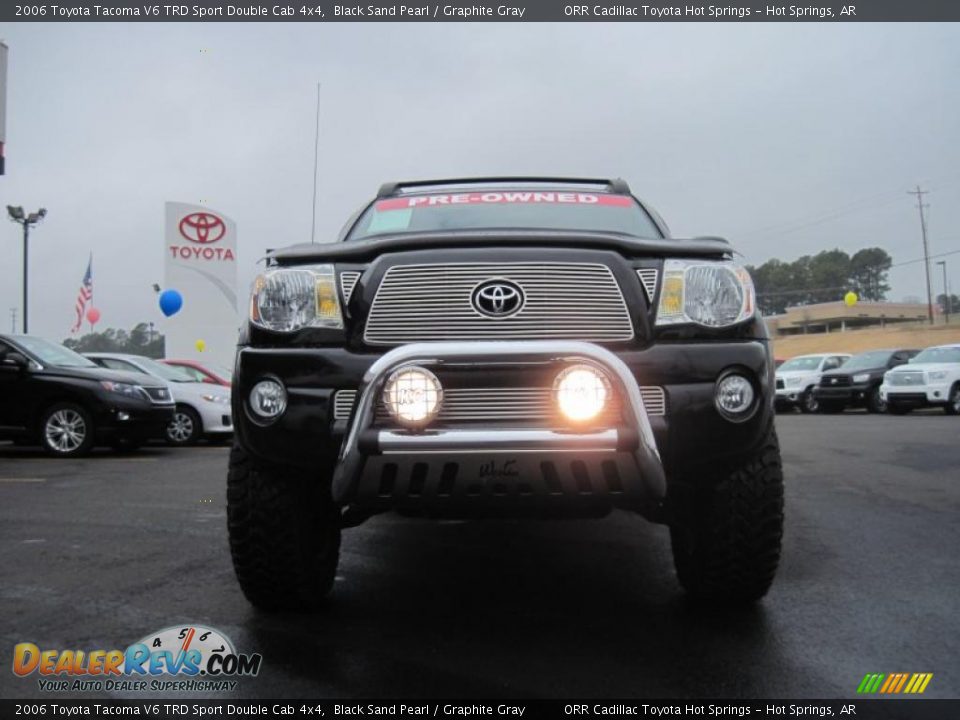 2006 Toyota Tacoma V6 TRD Sport Double Cab 4x4 Black Sand Pearl / Graphite Gray Photo #9