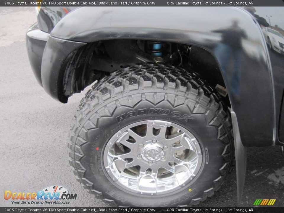 2006 Toyota Tacoma V6 TRD Sport Double Cab 4x4 Black Sand Pearl / Graphite Gray Photo #11