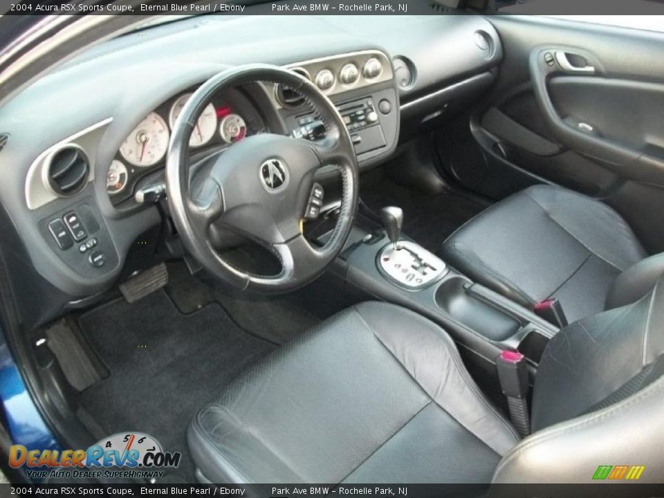 Ebony Interior - 2004 Acura RSX Sports Coupe Photo #10