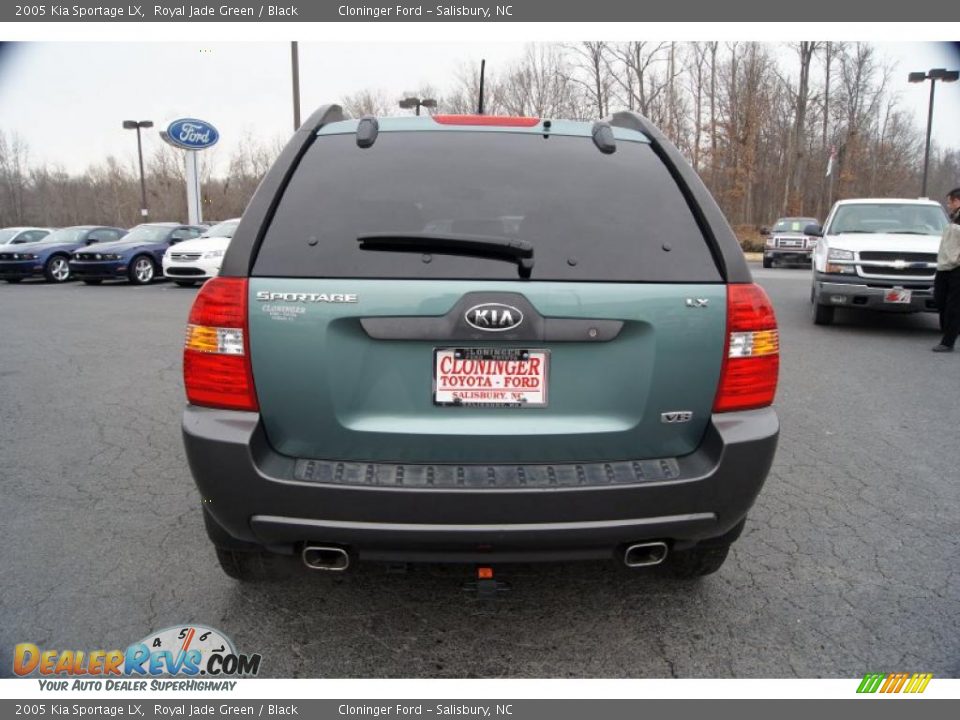 2005 Kia Sportage LX Royal Jade Green / Black Photo #4