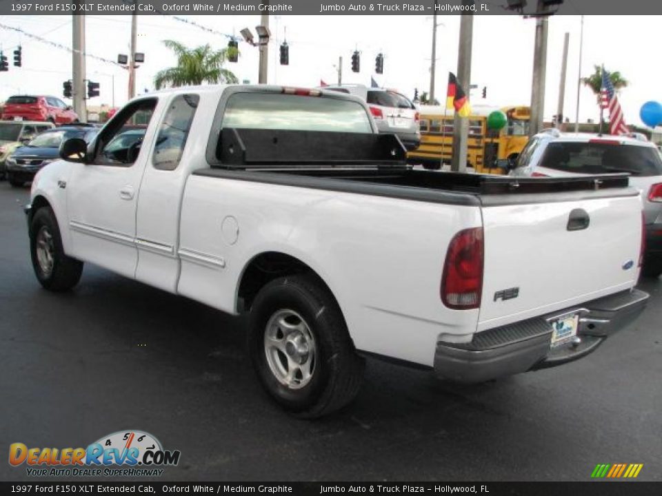 1997 Ford F150 XLT Extended Cab Oxford White / Medium Graphite Photo #5