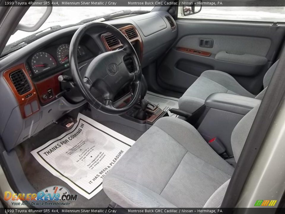 Gray Interior 1999 Toyota 4runner Sr5 4x4 Photo 11