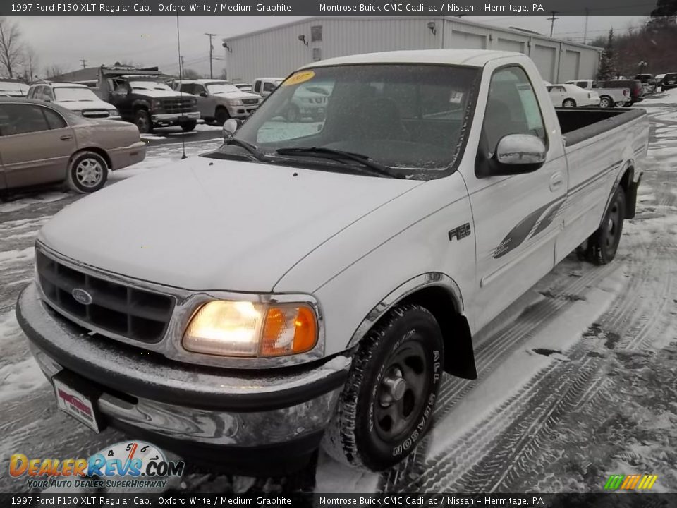 1997 Ford F150 XLT Regular Cab Oxford White / Medium Graphite Photo #1