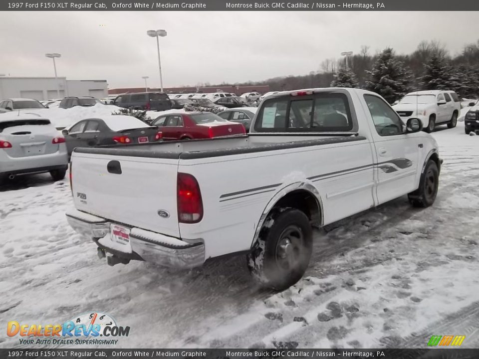 1997 Ford F150 XLT Regular Cab Oxford White / Medium Graphite Photo #5