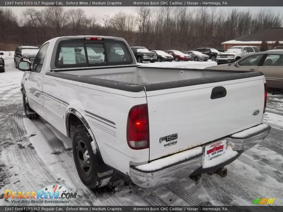 1997 Ford F150 XLT Regular Cab Oxford White / Medium Graphite Photo #7