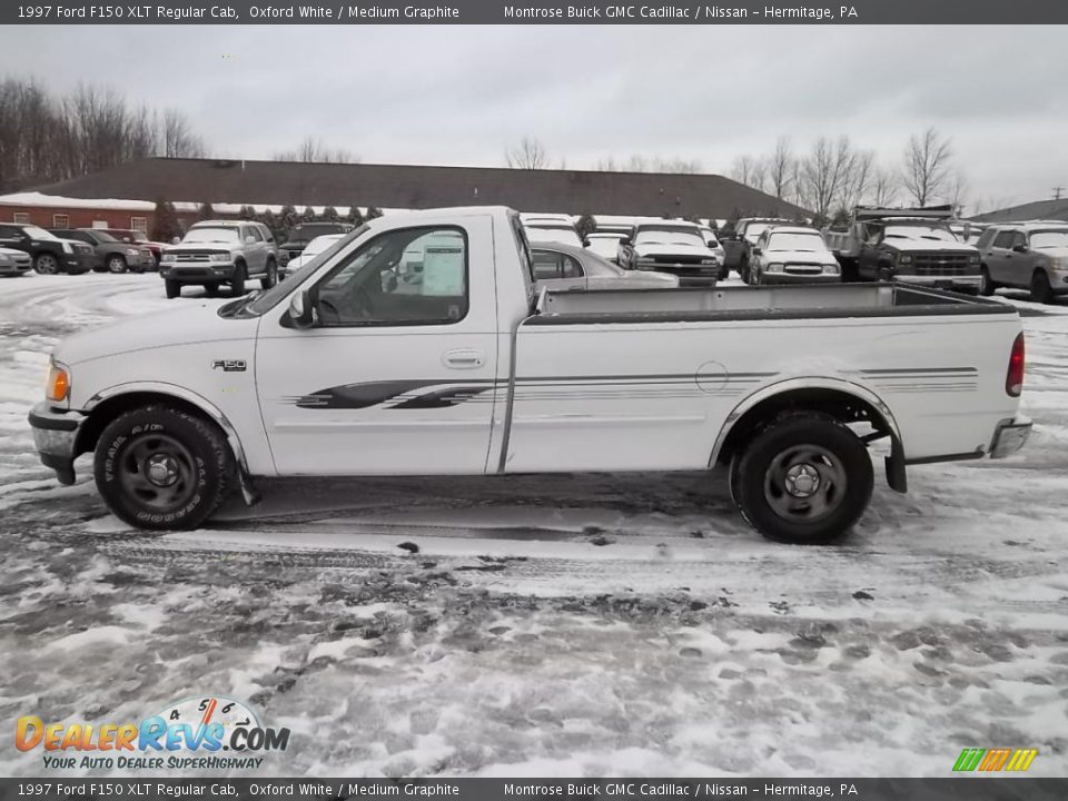 1997 Ford F150 XLT Regular Cab Oxford White / Medium Graphite Photo #8