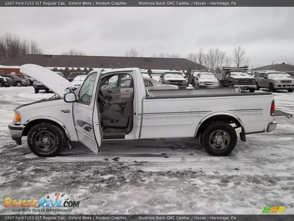 1997 Ford F150 XLT Regular Cab Oxford White / Medium Graphite Photo #27