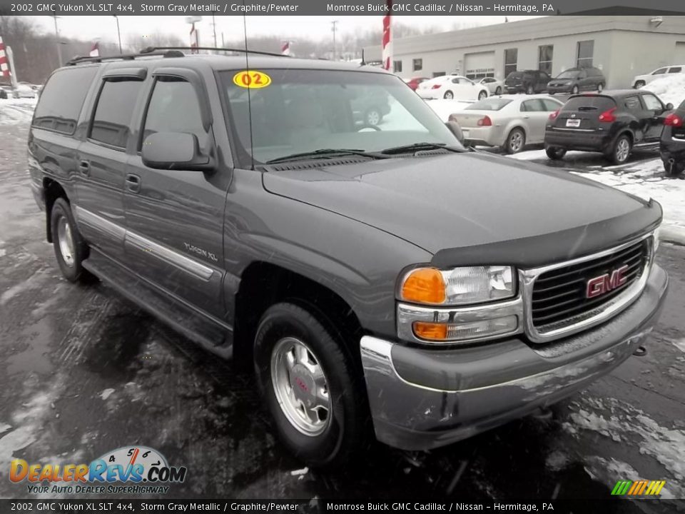 2002 GMC Yukon XL SLT 4x4 Storm Gray Metallic / Graphite/Pewter Photo #4