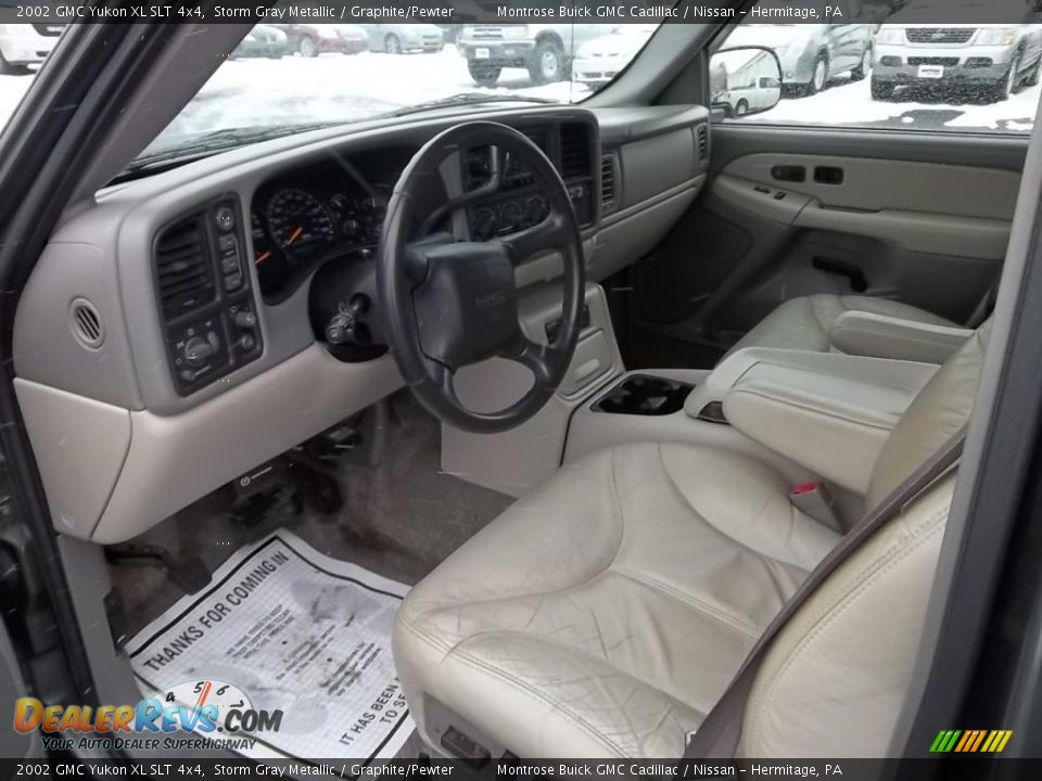 Graphite/Pewter Interior - 2002 GMC Yukon XL SLT 4x4 Photo #11