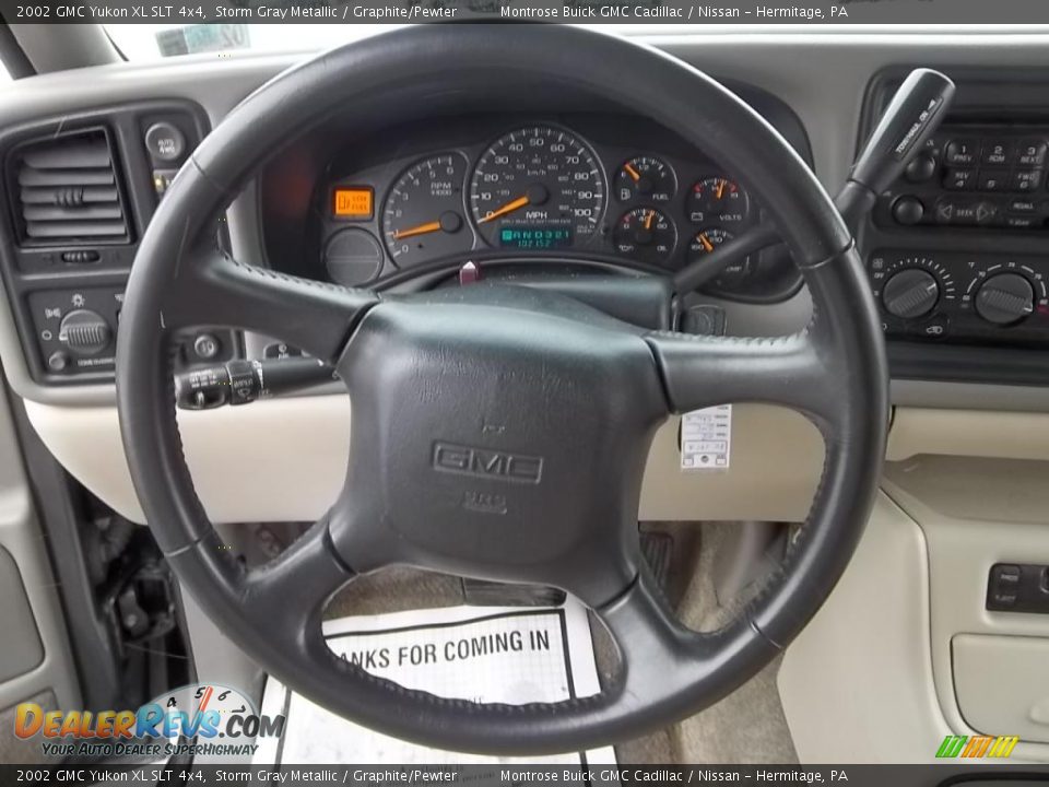 2002 GMC Yukon XL SLT 4x4 Steering Wheel Photo #25