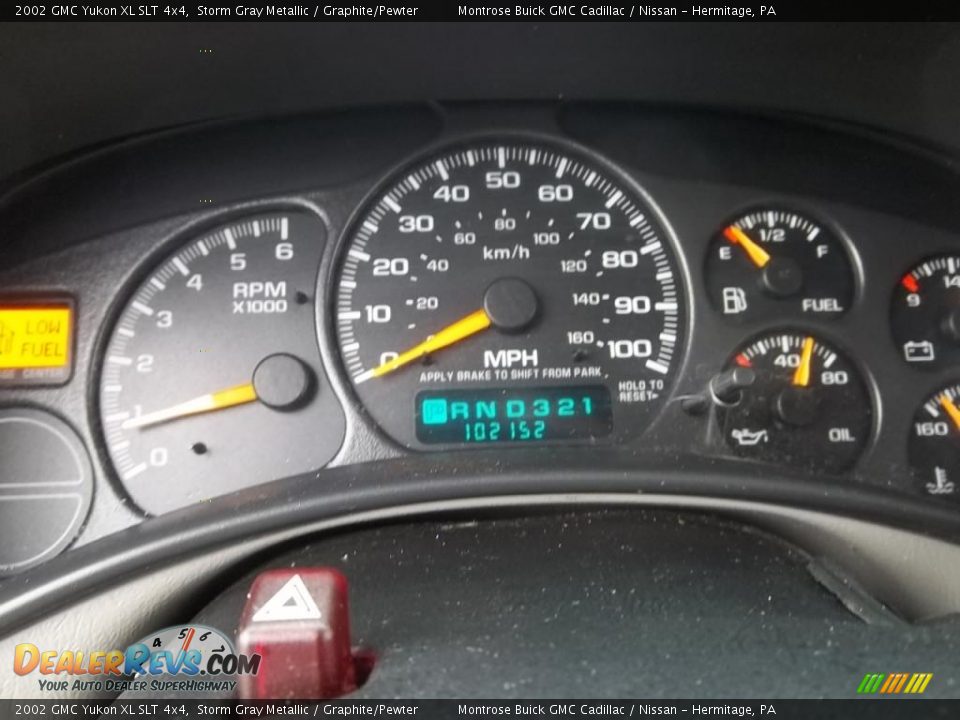 2002 GMC Yukon XL SLT 4x4 Gauges Photo #27